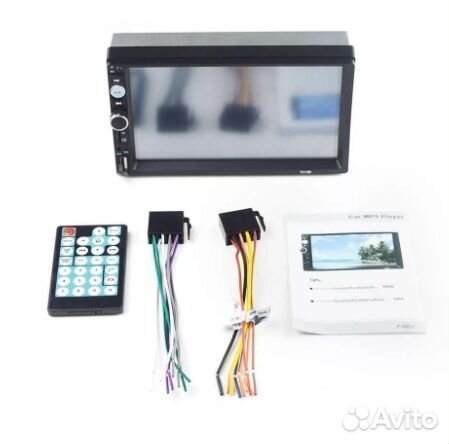 2din магнитола - видео громкая связь AUX BT USB