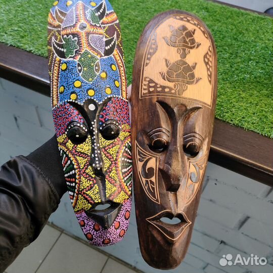 Африканские маски из дерева