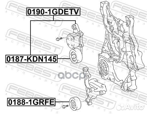 Натяжитель ремня 01901gdetv Febest