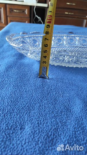 Блюдо хрусталь - овальное