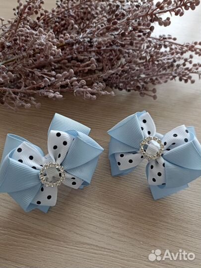 Бантики для волос, ручная работа