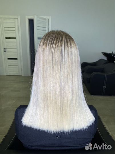 Кератиновое выпрямление волос