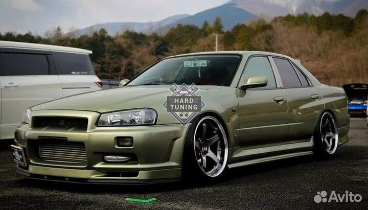 Накладки на пороги Nismo style Nissan Skyline R34