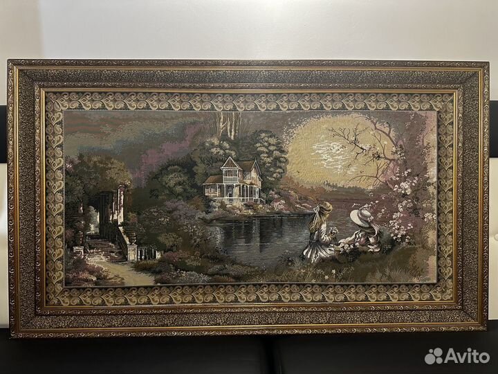 Картина, гобелен в раме. 152 см * 87 см