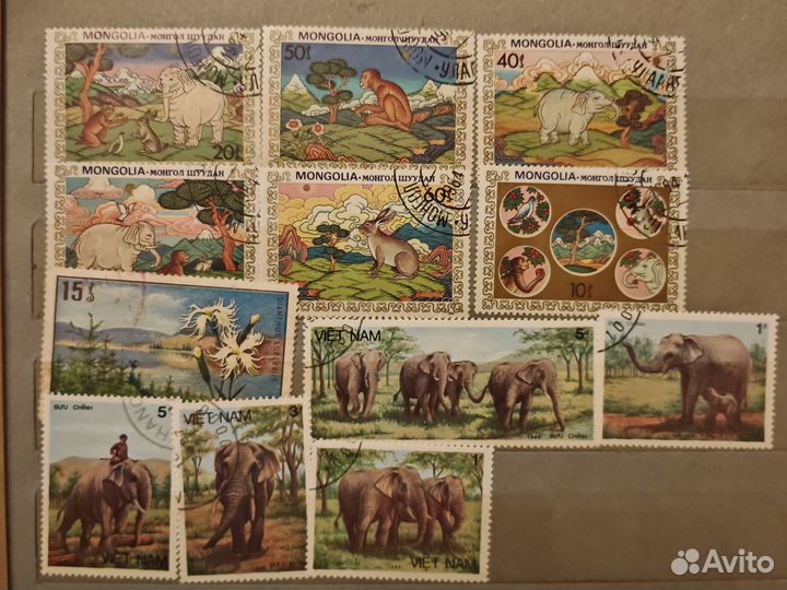 Марки СССР по произведениям Купера, флора и фауна