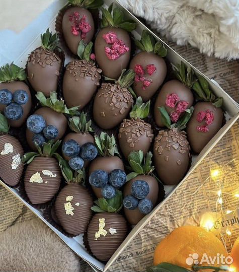 Клубника в шоколаде / подарочные наборы