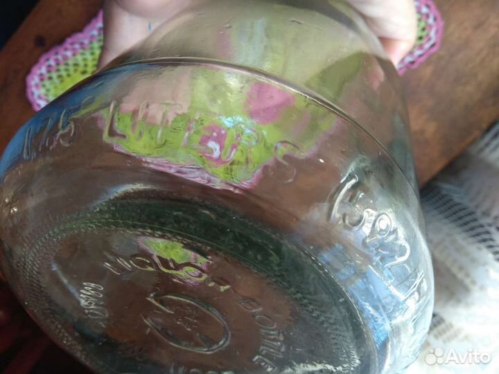 Бутыль стеклянный винтаж 1,75 л