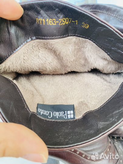 Винтажные женские демисезонные сапоги Paolo Conte