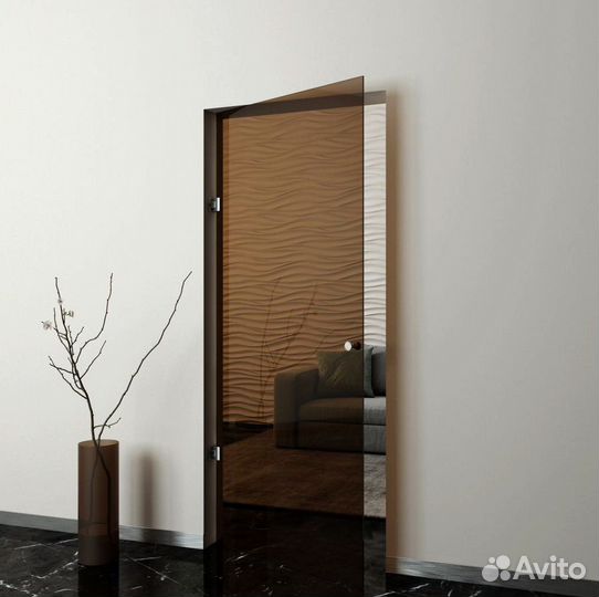 Цельностеклянные двери