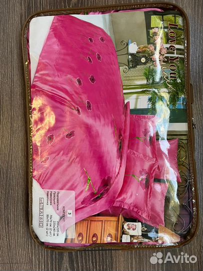 Постельное белье евро. шёлк