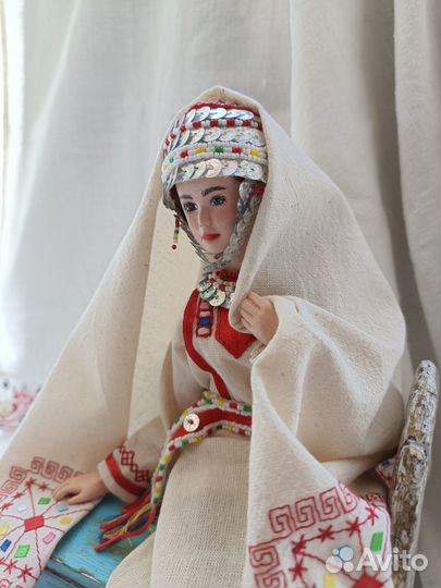 Кукла Чувашская невеста ручная работа 23 см