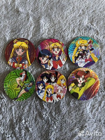 Фишки сотки кэпсы Sailor Moon/Рейнджеры