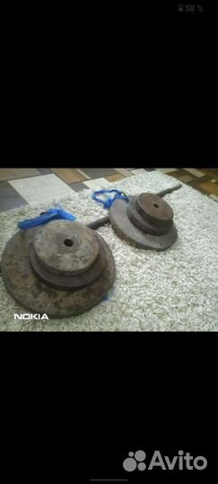 Штанга с блинами