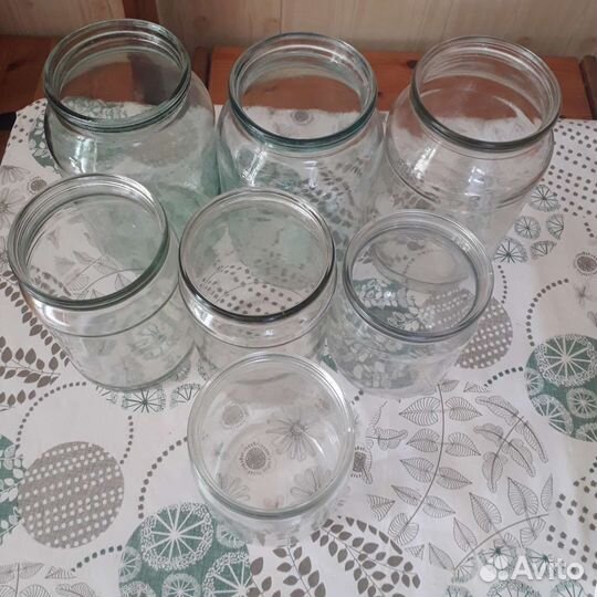 Банки стеклянные 1л, 0.7л, 0.5л