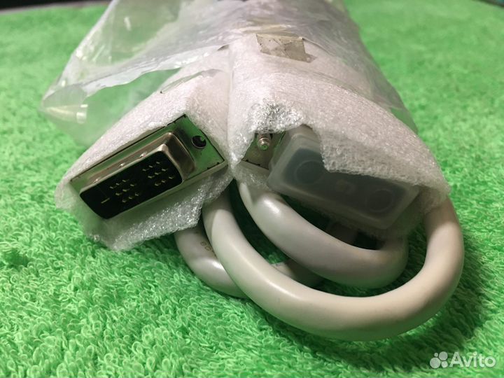 Кабель DVI-D Dual Link 3м, белый, экранированный