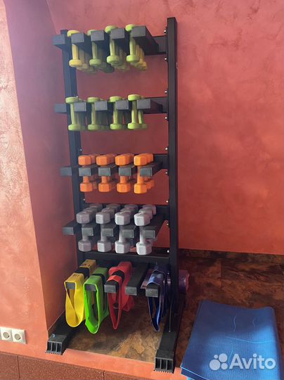 Стойка гантельная на 30 пар AV638/80