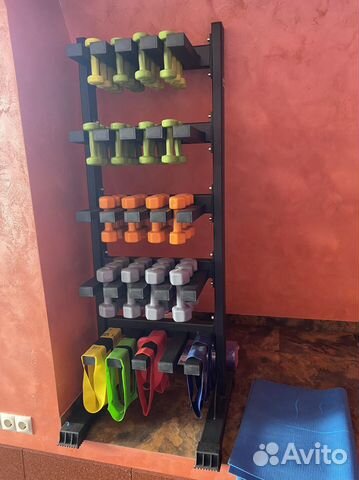 Стойка гантельная на 30 пар AV638/80