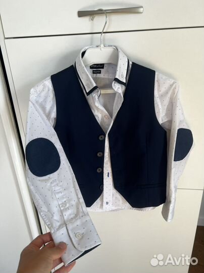 Школьная форма брюки рубашка и жилет