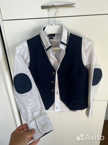 Школьная форма брюки рубашка и жилет