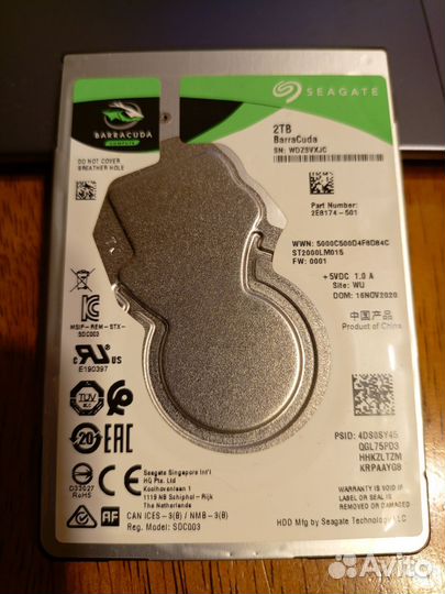 Жесткий диск для ноутбука 2 тб HDD 2.5