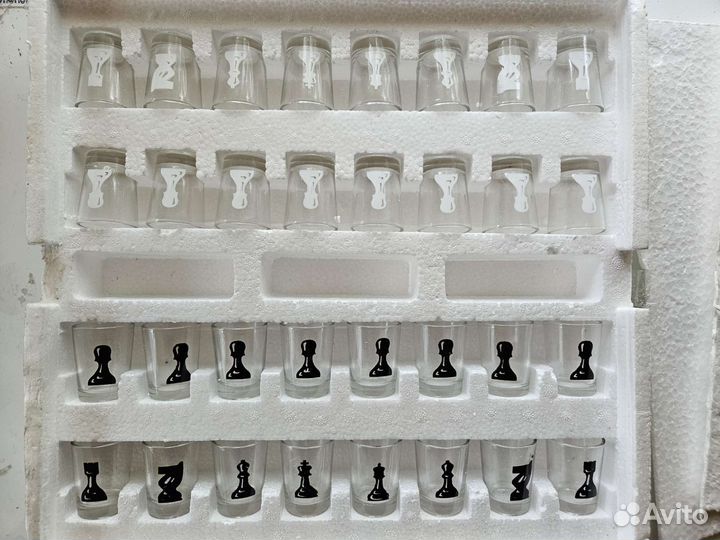 Шахматы. Набор рюмки