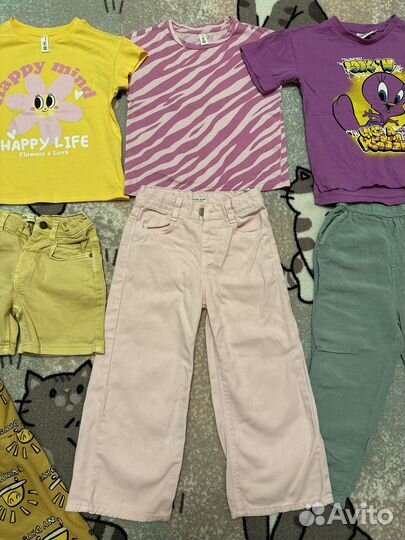 Пакет летних вещей на девочку 104 zara sela