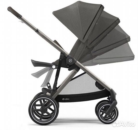 Коляска для погодок cybex gazelle S soho grey
