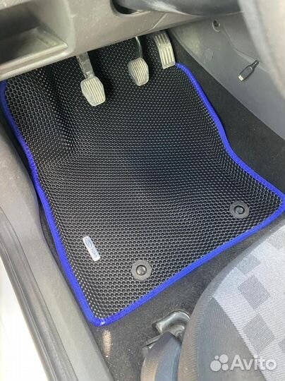 Коврики EVA 3Д на FocusII серый+черный