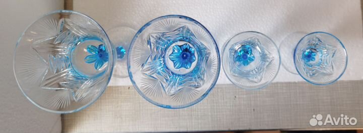 Хрустальные фужеры и рюмки