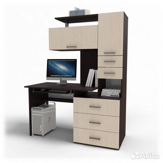 Компьютерный стол со шкафами