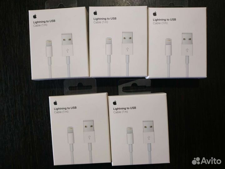 Кабель Lightning iPhone оригинал 5 шт