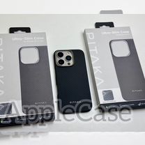 Чехол Pitaka на iPhone 16 Pro/Pro Max 600D чёрный