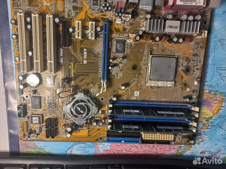 Материнская плата asus A8N-E + AMD Athlon 64 3700+