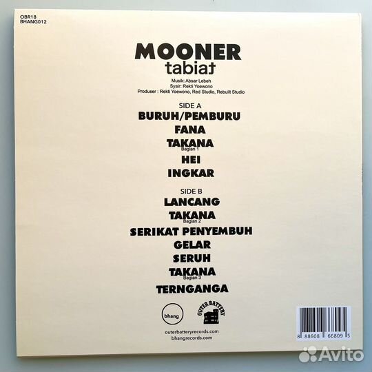 Mooner - Tabiat ltd colour LP 2017