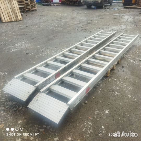 Сходни алюминиевые бу для спецтехники