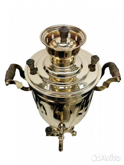 Новый тульский дровяной самовар 5 литров