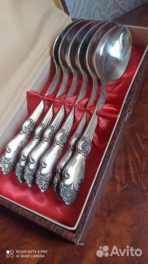 Мельхиоровые ложки столовые СССР