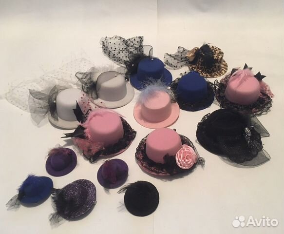 Шляпка на заколке Большой выбор