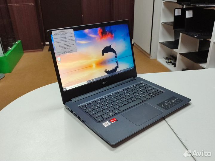 Бизнес ноутбук AMD Silver/DDR4-4Gb/SSD128Gb/14