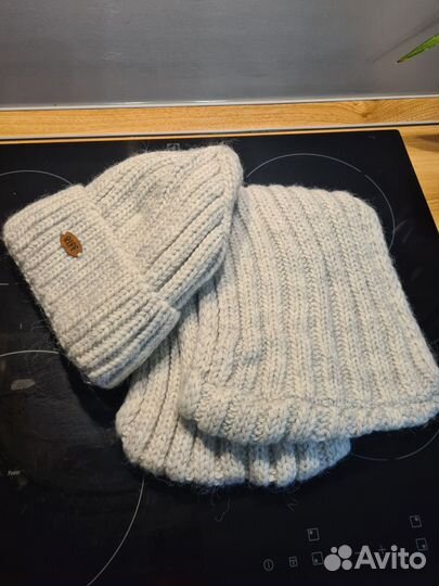 Комплект шапка и снуд женский