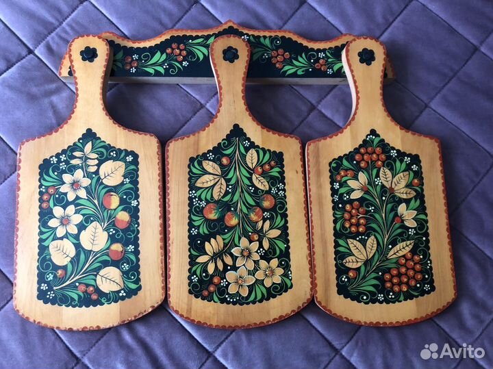 Набор разделочных досок из дерева