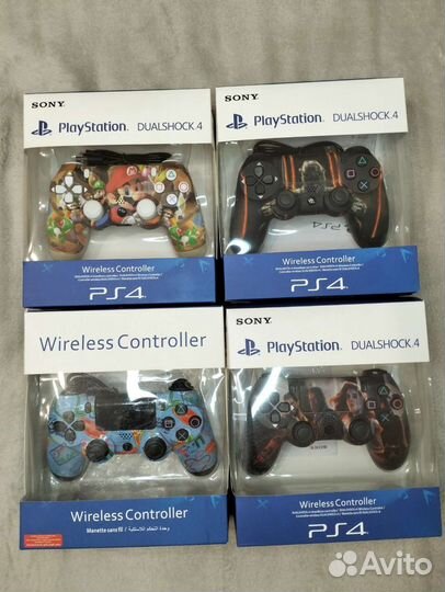 Геймпад PS4 v2 с принтом