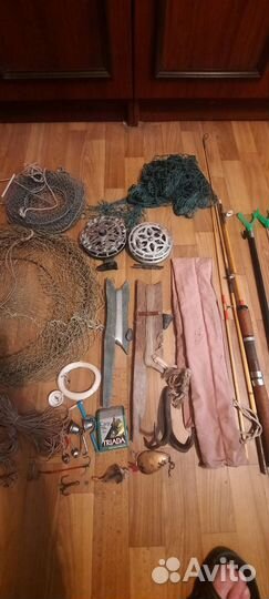 Рыбалка 1,20см,2шт,сеточное полотно,спининг,крюч