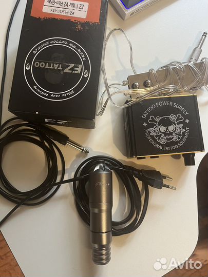 Тату машинка ez filter v2 pen + блок и провода