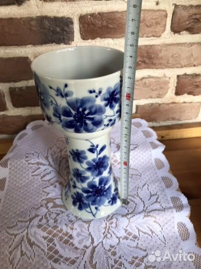 Ваза кобальтовая роспись Германия