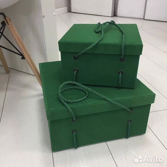 Коробки бархатные