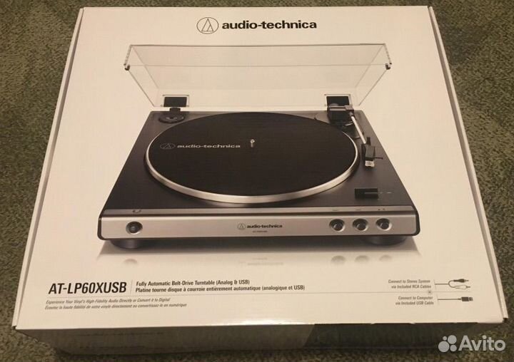 Виниловый проигрыватель Audio-Technica AT-LP60xusb