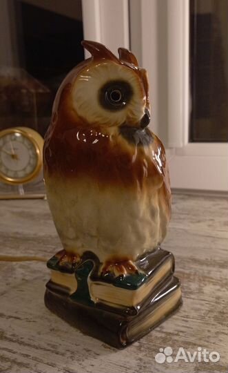 Светильник Сова гдр. Клеймо корона