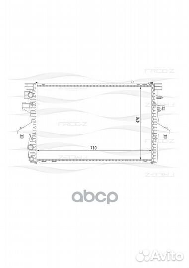 Радиатор VW transporter 03- 1.9TD/2.0TD охлажде