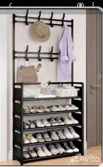 Вешалка в прихожую с обувницей